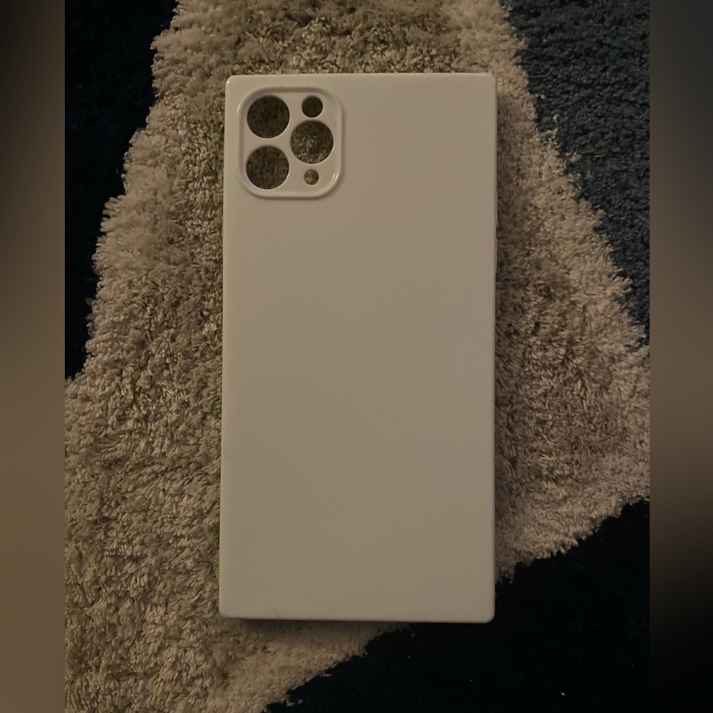 iPhone 12 Pro white squared phone case